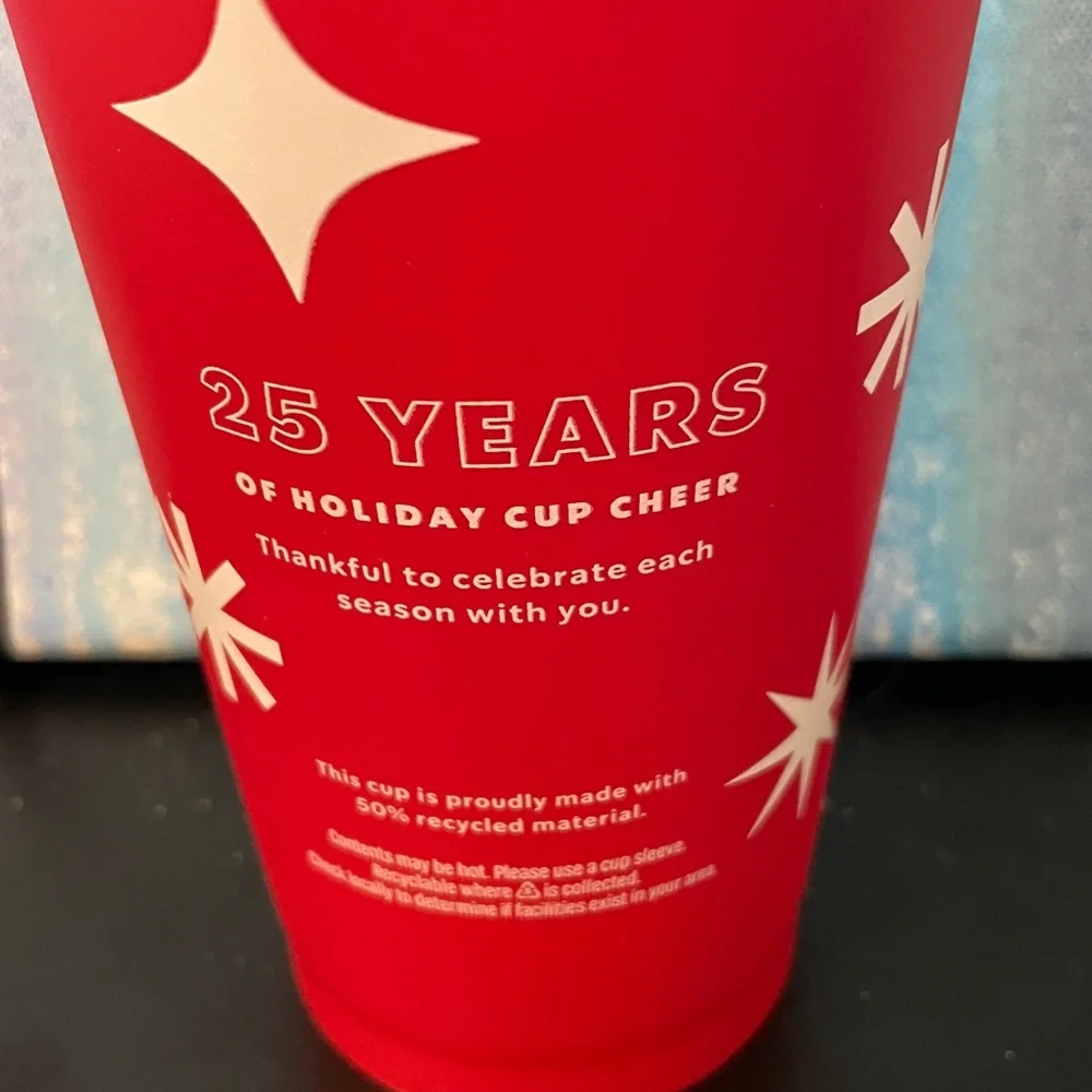 Starbucks Red Holiday Tumbler with White Lid
